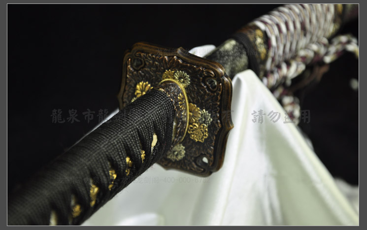 伊贺太刀|千层钢烧刃|(LJG-1272）| - 知名传统刀剑锻造品牌（原龙剑阁）